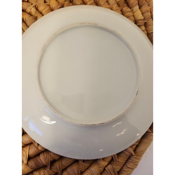 Vintage Ice Cream Parlor Set Of 2 Plates Ceramic 6.5" Multi National Silver Co. - Picture 5 of 9